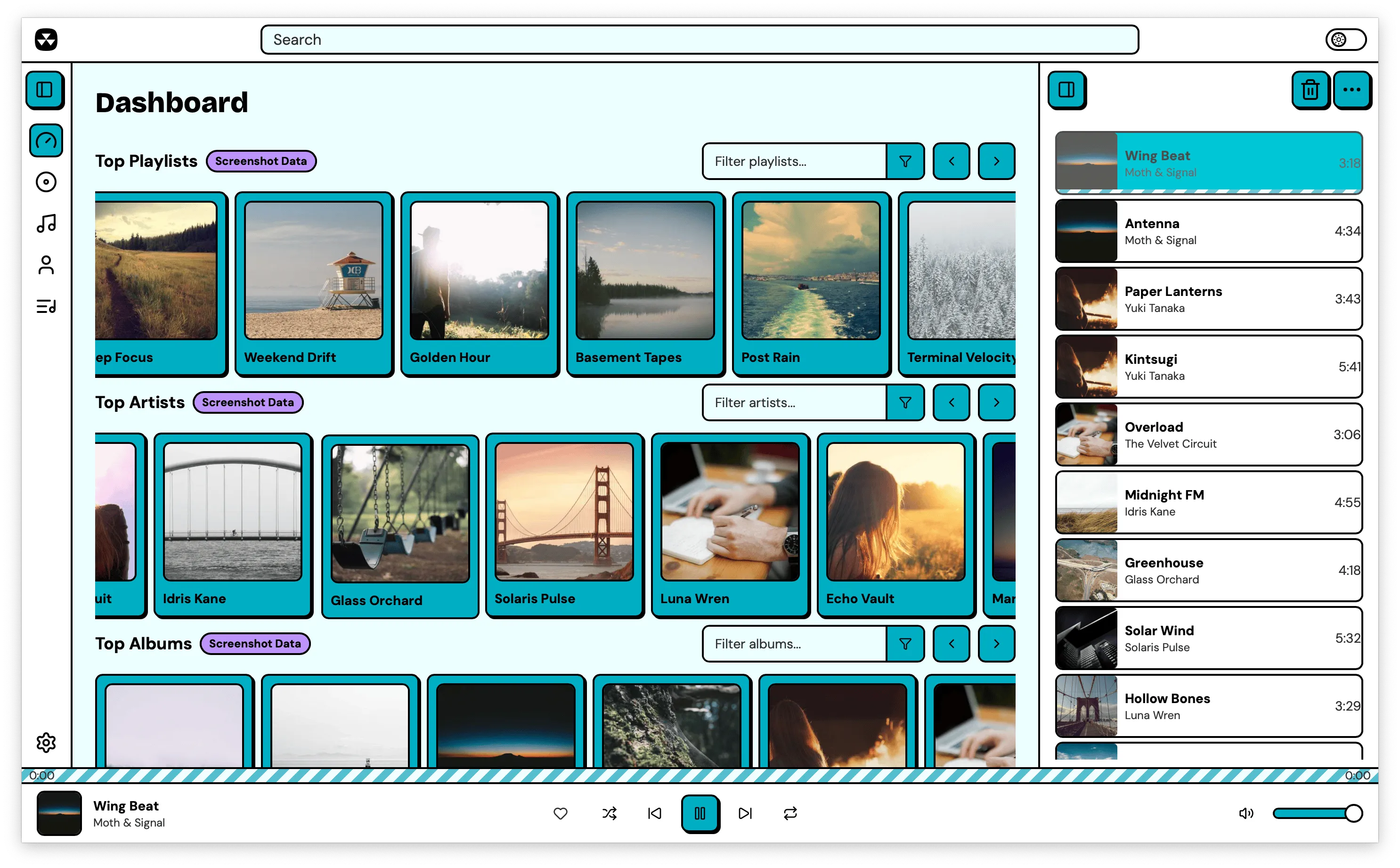 Nuclear dashboard with Lagoon theme