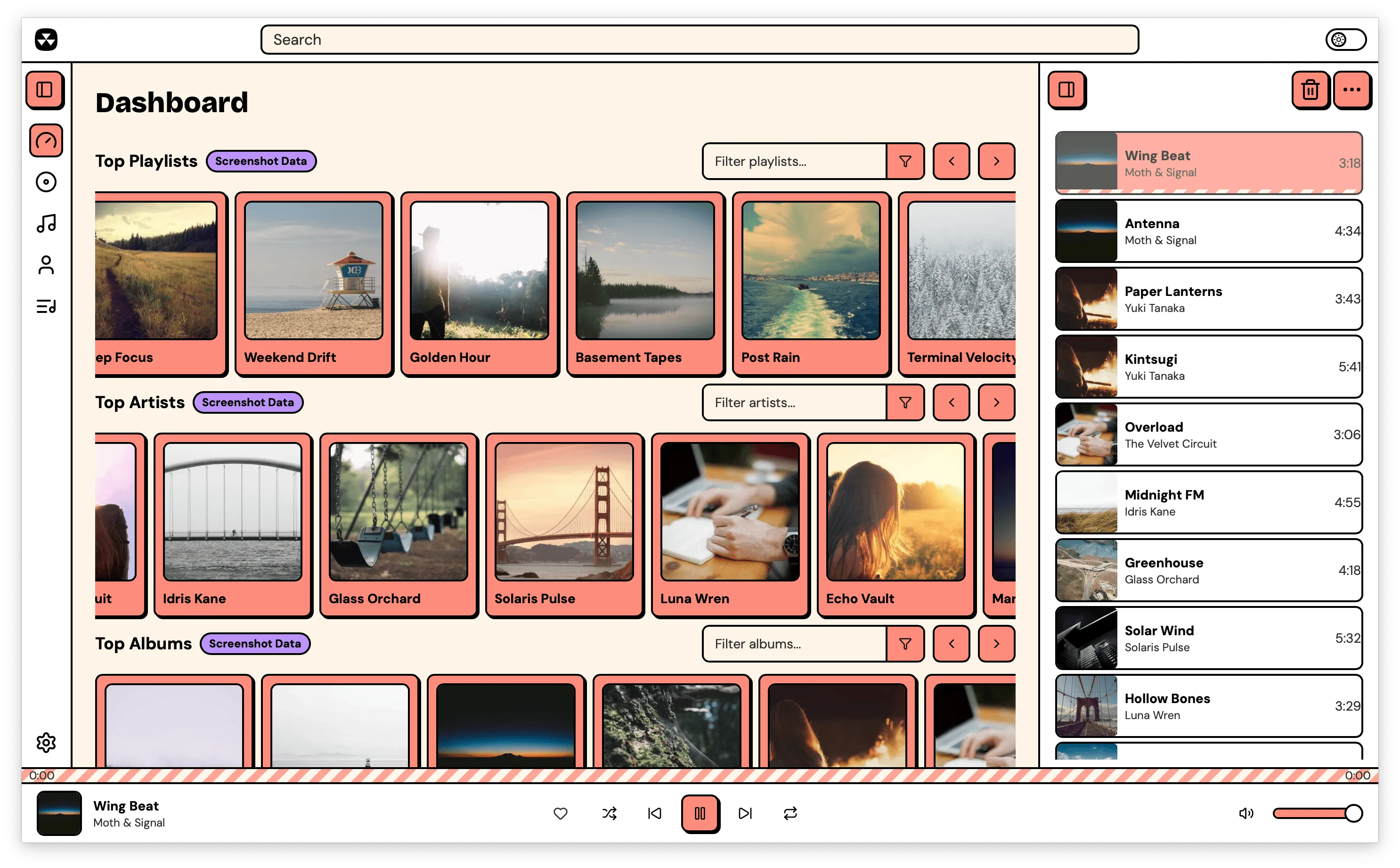 Nuclear dashboard with Canyon theme